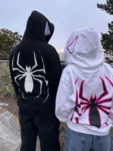 Load image into Gallery viewer, Y2k Spider Hoodies Women Men Hip Hop Zip Up Long Sleeve Jacket Graphic Punk Coats Harajuku Casual Loose Hooded Shirt Sweatshirt