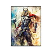 Load image into Gallery viewer, Marvel Movie Art Poster Spider Man Iron Man Deadpool Canvas Painting Classic Anime Character Mural Home Wall Decoration Gift