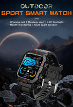 Load image into Gallery viewer, Outdoor Military Smartwatch – Bluetooth Calling, 1.73” LED Display, Sports &amp; Fitness Watch