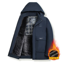 Load image into Gallery viewer, Men&#39;s Winter Jacket - Thicken Fleece Parka, Windbreaker, Detachable Hoodie