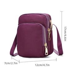 Load image into Gallery viewer, Women&#39;s Waterproof Shoulder Bag Crossbody Multifunction Handbag Zipper Purse