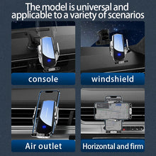 Load image into Gallery viewer, Car wireless charger Magnetic Cell Phone Holder Mobile Phone Stand in Car GPS Support 360° Rotatable Mount For iPhone Xiaomi