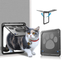 Load image into Gallery viewer, Small Pet Screen Door with Dog Paw Print Anti-Bite Design for Cats and Dogs