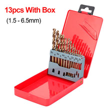 Load image into Gallery viewer, M35 Cobalt Metal Drill Straight Shank Twist Drill Bit Set HSS-Co Hole Opener Tool For Stainless Steel Metal Iron Woodworking