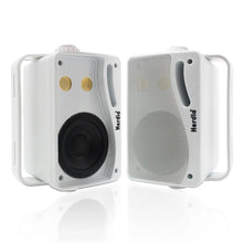 Load image into Gallery viewer, Herdio 3.5‘’ 2PCS Passive Outdoor Speakers Wired Waterproof 200W 3 Way Premium Mountable Wall Mount Speakers With Superior Sound
