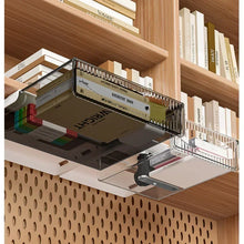 Load image into Gallery viewer, Invisible Storage Table Shelf Storage Box New Pull Out Storage Box Hanging Under Desk Drawer Large Capacity Undertable Drawer