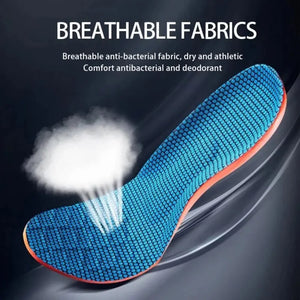 Orthopedic Sports Insoles | Elastic Shock Absorption & Breathable Running Insoles for Men & Women