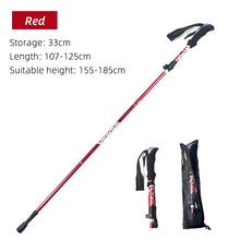 Load image into Gallery viewer, 5-Section Outdoor Folding Trekking Pole – Portable Hiking Walking Stick for Travel