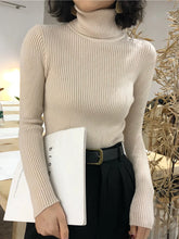 Load image into Gallery viewer, Turtleneck Sweater Womens 2025 Autumn Winter Tops Korean Slim Women Pullover Jumper Knitted Sweater Pull Femme Hiver Truien