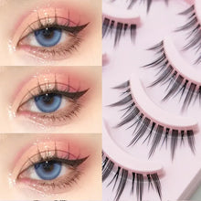 Load image into Gallery viewer, 5 Pairs Natural Daily Makeup Eyelashes Set Simulated Grafting Fish Tail Segmented