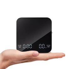 Load image into Gallery viewer, 1Set Electronic Coffee Scale with Silicone Pad Digital Coffee Scale with Timer LED Display USB Charging Home Cafe Use Good Gift