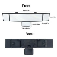 Load image into Gallery viewer, Adjustable Wide-view Rearview Mirror In The Car Wide Angle Panoramic Assisting Interior Clip On Convex Rear View Mirror For Car