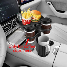 Load image into Gallery viewer, Car Cup Holder Expander Tray with Detachable Car Cup Holder Tray, Car Food Trays for Eating &amp;Cup Holder Tray Table for Car