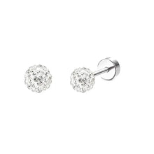 Load image into Gallery viewer, 2PCS/Set Stainless Steel Heart Moon Earbone Stud Screw Ball Stud Earrings for Women Fashion Ear Tragus Cartilage Body Piercing