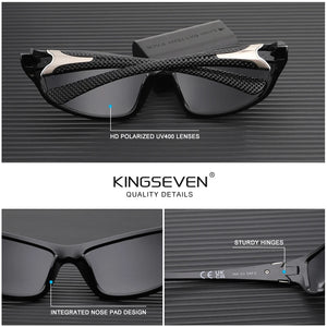 KINGSEVEN Polarized Riding Sunglasses - UV400 Eye Protect Men Women TR90 Eyewear