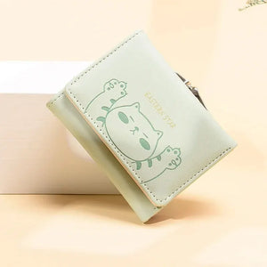 Cute Cat Wallet! Trendy, Multi-Card, Soft PU Leather