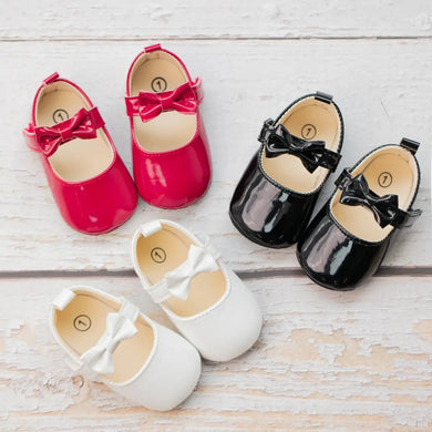Adorable Bowknot Baby Girl Shoes: Soft, Anti-slip Sole for Infant First Walkers