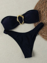Load image into Gallery viewer, "2026 Sexy Bandeau Push-Up Bikini Set - Brazilian Thong Swimwear for Women"
