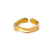 Load image into Gallery viewer, Stainless Steel Zircon Geometric Rings For Women Luxury Evil Eye Gold Color Adjustable Trendy Wedding Aesthetic Jewerly Gift