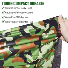 Load image into Gallery viewer, Emergency Camo Sleeping Bag - Waterproof Survival Outdoor Camping Hiking