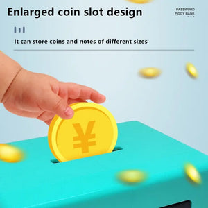 Retro ATM Mini Bank Money Box: Rotating Password Safe Cash Coin Deposit