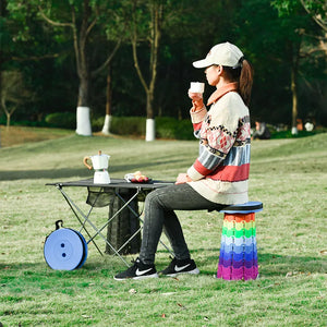 GIANXI Portable Folding Telescopic Stool - Lightweight Subway Queuing Chair