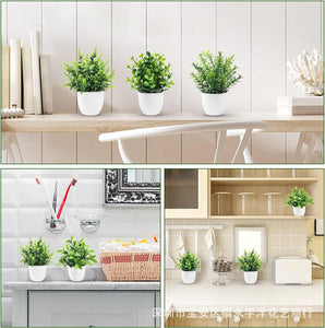 Artificial Potted Plant - Elegant Desktop Decor for Home and Office