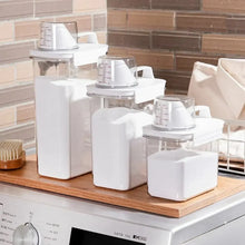 Load image into Gallery viewer, Airtight Laundry Detergent Dispenser Clear Storage Box Container with Lid