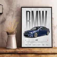 Load image into Gallery viewer, BMW Cars Competition Poster – Modern Canvas Wall Art