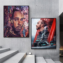 Load image into Gallery viewer, Lewis Hamilton F1 Champion Wall Art - Classic Racing Poster for Home Decor Prints