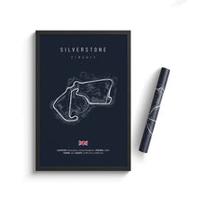 Load image into Gallery viewer, F1 Canvas Track Circuit Wall Art: Aesthetic Motorsport Poster