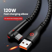Load image into Gallery viewer, 120W USB Type-C Cable Fast Charger for Huawei Xiaomi Samsung Mobile Phone