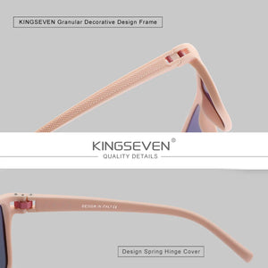 FORKINGSEVEN Polarized Rainbow Mirror Lens UV400 Sunglasses for Men & Women Fashion