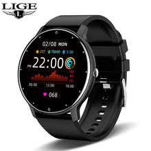 Load image into Gallery viewer, LIGE Smart Watch Women Men Full Touch Screen Bluetooth Call Smartwatch Waterproof Sports Fitness Tracker Watches for Android iOS
