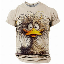 Load image into Gallery viewer, Funny Men's T Shirt Animal Chicken Print Summer Casual Short Sleeve Tee Street Fashion O-Neck Pullover Men's Oversized Clothing