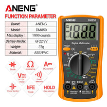 Load image into Gallery viewer, ANENG DM850 Digital Multimeter AC/DC Voltage Tester Professional Electric Tool