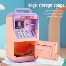 Load image into Gallery viewer, Cartoon Face Unlock ATM Music Coin Bank - Kids Toy Safe Box Banking Machine