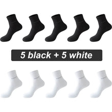 Load image into Gallery viewer, 10 Pairs Bamboo Fiber Socks Men Breathable Anti-Bacterial EU38-46