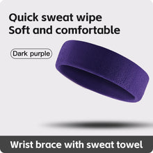 Load image into Gallery viewer, 1 PC Towel cloth Headband Sweat Bandage Sport Head Hair Band Workout Tennis Fitness Jog Basketball Running Sweatband Women Men