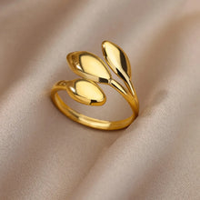 Load image into Gallery viewer, 316L Stainless Steel Rings for Women Gold Color Never Fade Luxury Classic rings wedding couple rings Jewelry Free Shipping