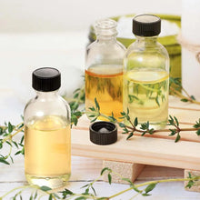 Load image into Gallery viewer, 2oz Mini Clear Glass Bottles with Lids Small Juice Shot Jars