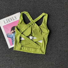 Load image into Gallery viewer, Women Sports Bra Top Push Up Fitness Yoga Bra Underwear Sport Tops For Women Breathable Running Vest Bralette Gym Wear Female