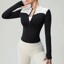 Load image into Gallery viewer, Girls Long Sleeve Activewear Running Sport Coat Slim Workout Zip Up Sleeve Sports Jacket Top Yoga Jackets for Women