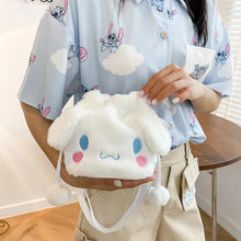 Load image into Gallery viewer, New Sanrio Plush Doll Bag - Cute Kuromi Crossbody Bag, Soft Jade Guigou Shoulder Bag