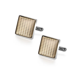 Men's Copper Cufflinks & Tie Clip Set - Luxury Wedding Gifts, Round/Square Design