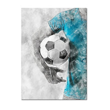 Load image into Gallery viewer, Football Basketball Poster Canvas Painting – Modern Sports Wall Art