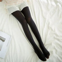 Load image into Gallery viewer, Fall Winter Adult Pantyhose Milk White Silk Socks for Girls Lolita Velvet Thin Bottom Jumpsuit Socks Women