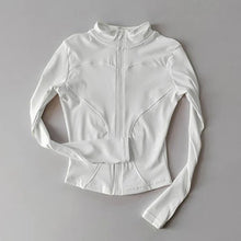 Load image into Gallery viewer, Peeli Long Sleeve Sports Jacket Women Zip Fitness Yoga Shirt Winter Warm Gym Top Activewear Running Coats Workout Clothes Woman