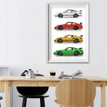 Load image into Gallery viewer, 911 GT3 RS Supercar Poster Canvas Print Frameless Wall Art Gift for Car Lovers