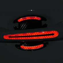 Load image into Gallery viewer, 8 General-Purpose 3D Carbon Fiber Car Door Handle Stickers Scratch-Resistant Stickers Car Safety Reflective Strip Auto Stickers